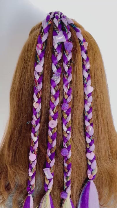 Hug Me Gemmed Braided Ponytail - Brunette