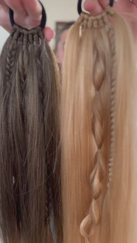 Ombre Blonde Braided Ponytail