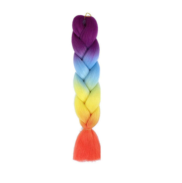 Rainbow 24” Multi-Purpose Magic Braiding Hair