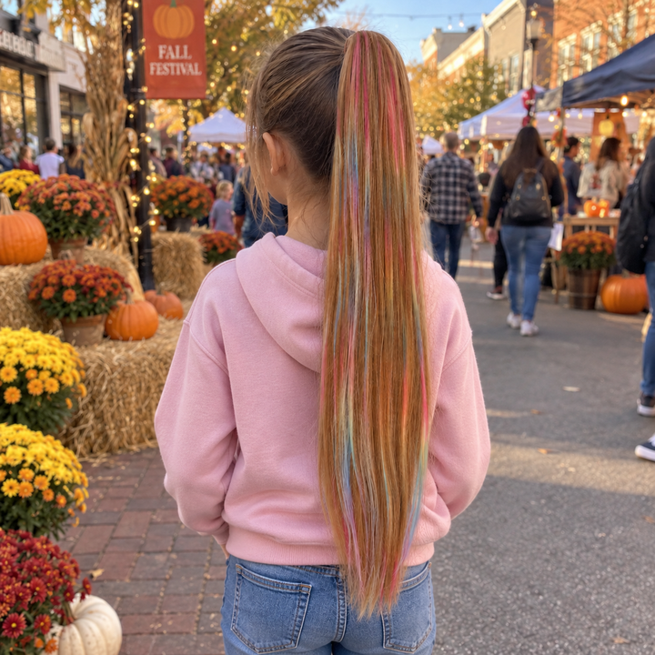 Spiced Rainbow Straight 26" Ponytail