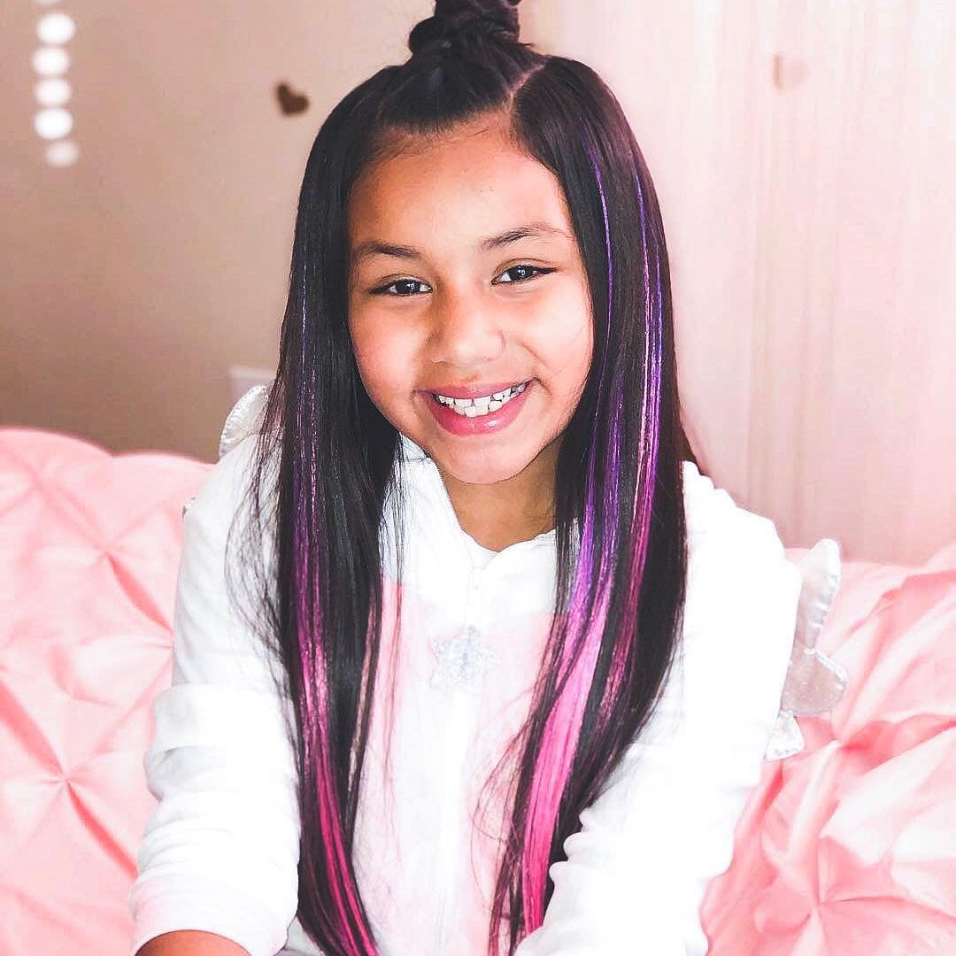 Tutti Fruity Purple Pink Ombre Pack Magic Clip Hair Extensions