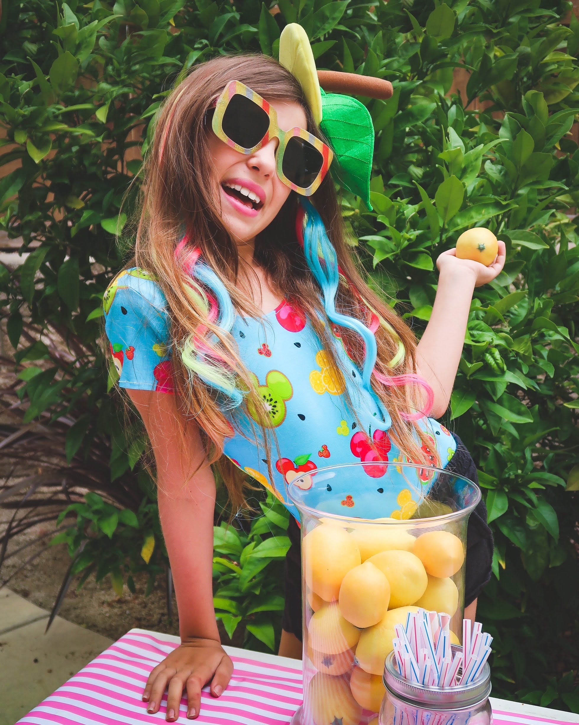 Extension Haarteile Neon Bunt Verlängerung, 4,99