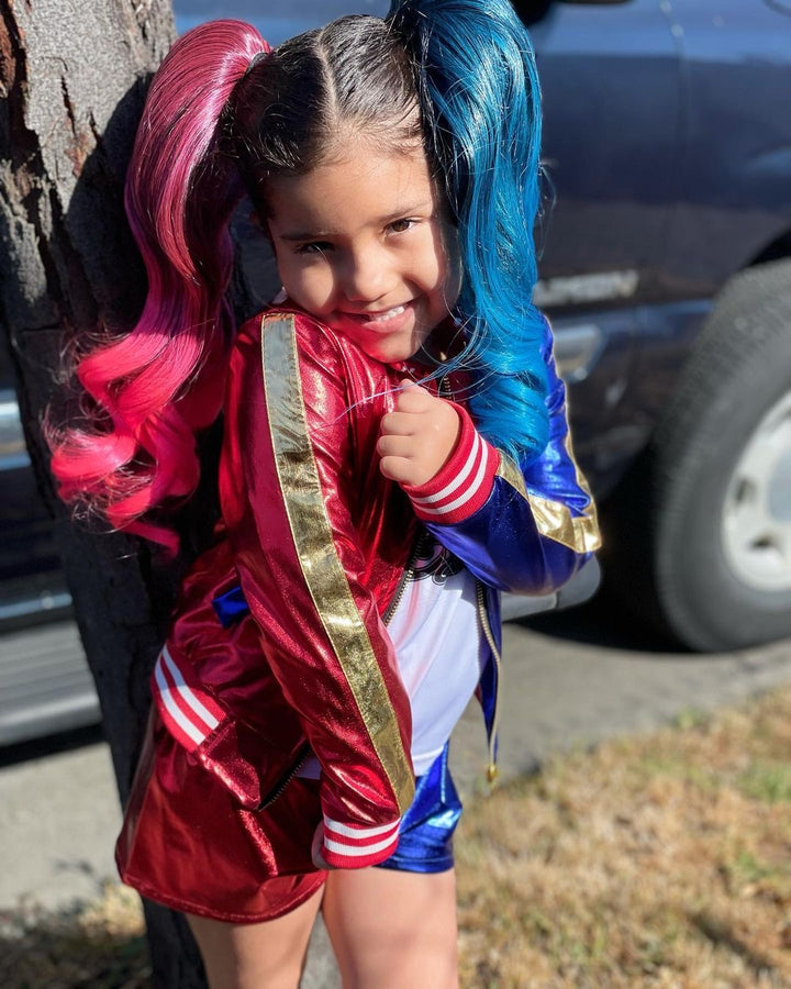 Harley Quinn 2-Pack Bundle Ponytail Hair Extensions