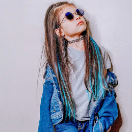 Neptune Teal Blue/Aqua Ombre 6 Pack Clip-in Hair Extensions