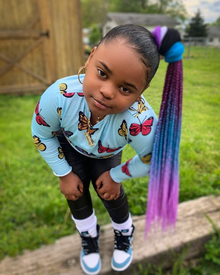 Jellybean Braided Ponytail Hair Extensions