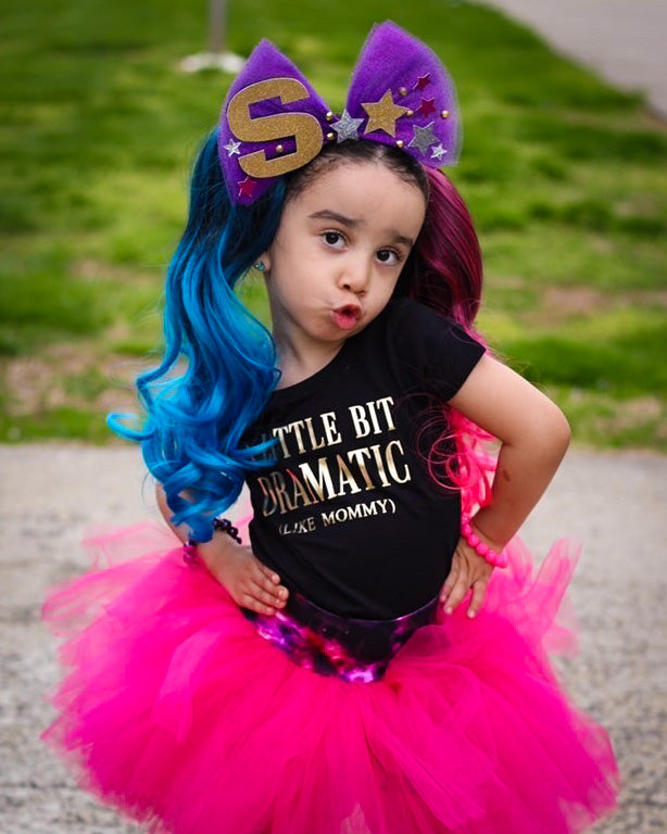 Neon Pink Ombre Ponytail Hair Extensions