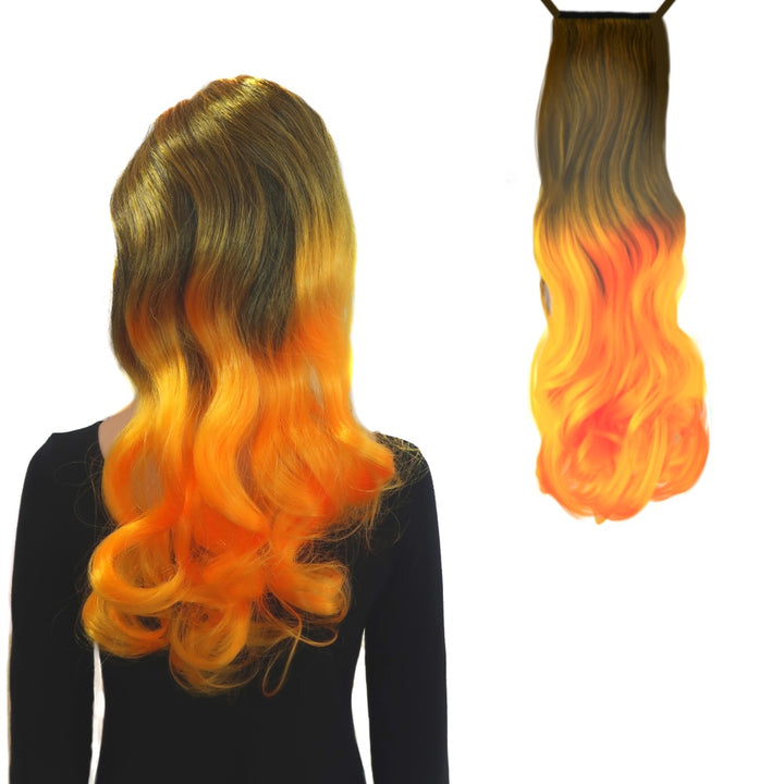 Pumpkin Ponytail Hair Extensions