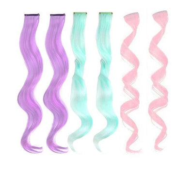 Pastel Curls 6 Pack Clip-in Hair Extensions