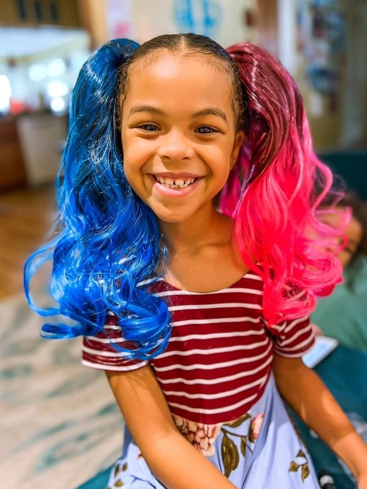 Neon Pink Ombre Ponytail Hair Extensions