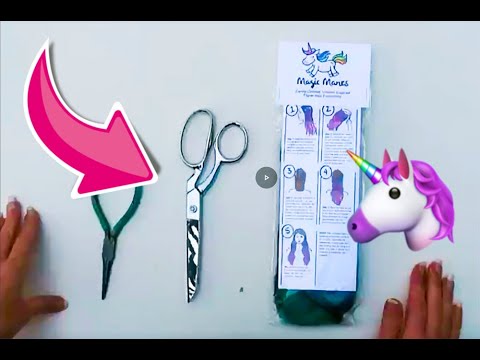 Jellybean Purple/Aqua Curly Ombre Halo Hair Extension