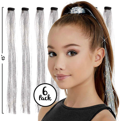 Hair Bling Clip-in Tinsel 6-Pack