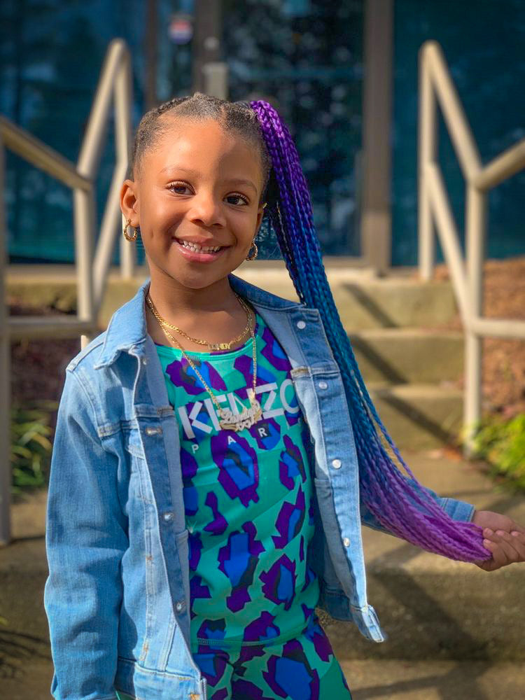 Jellybean Braided Ponytail Hair Extensions