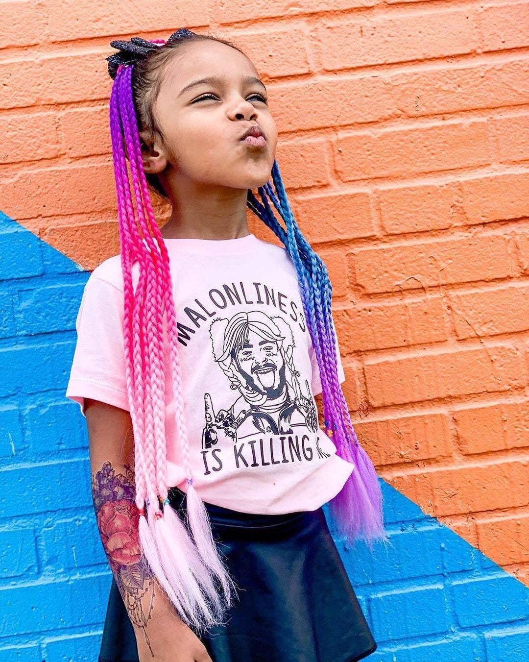 Jellybean Braided Ponytail Hair Extensions