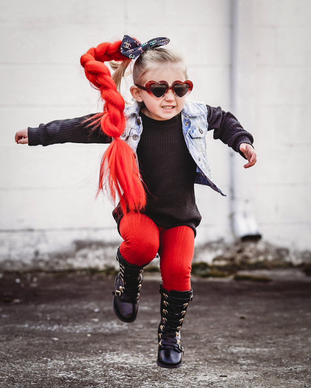 Red/White 2-Pack 24" Multi-Purpose Magic Braiding Hair