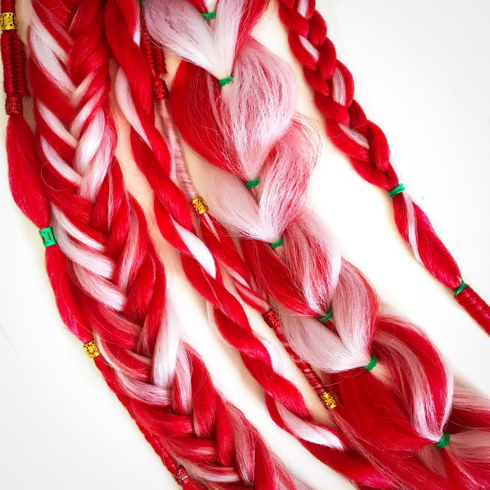 Candy Cane 24” Boho Braid Set