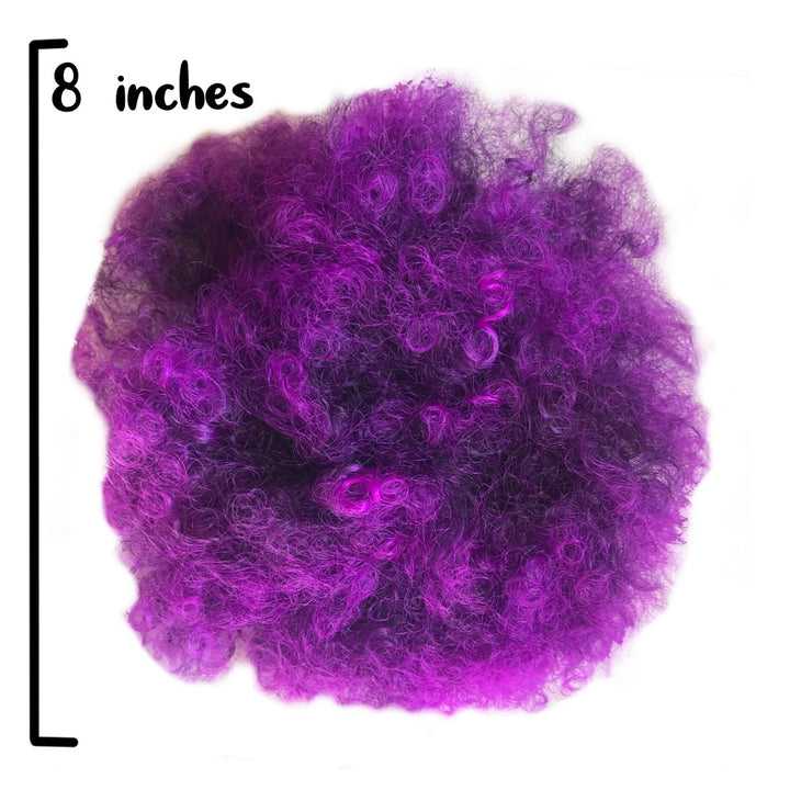 Purple 8” Jumbo Afro Puff