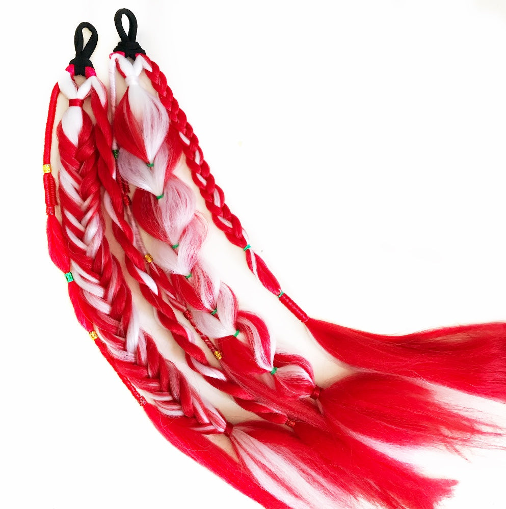 Candy Cane 24” Boho Braid Set