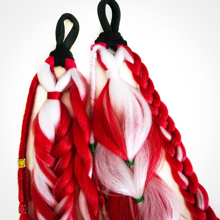 Candy Cane 24” Boho Braid Set