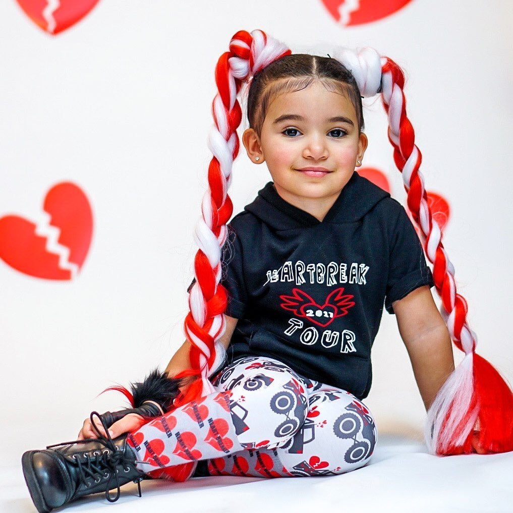 Red/White 2-Pack 24" Multi-Purpose Magic Braiding Hair