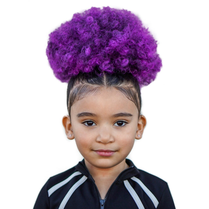 Purple 8” Jumbo Afro Puff