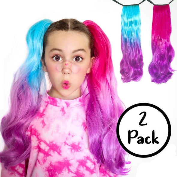Bubblegum Ponytail 2-Pack Hair Extensions