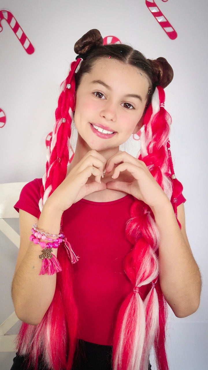 Candy Cane 24” Boho Braid Set