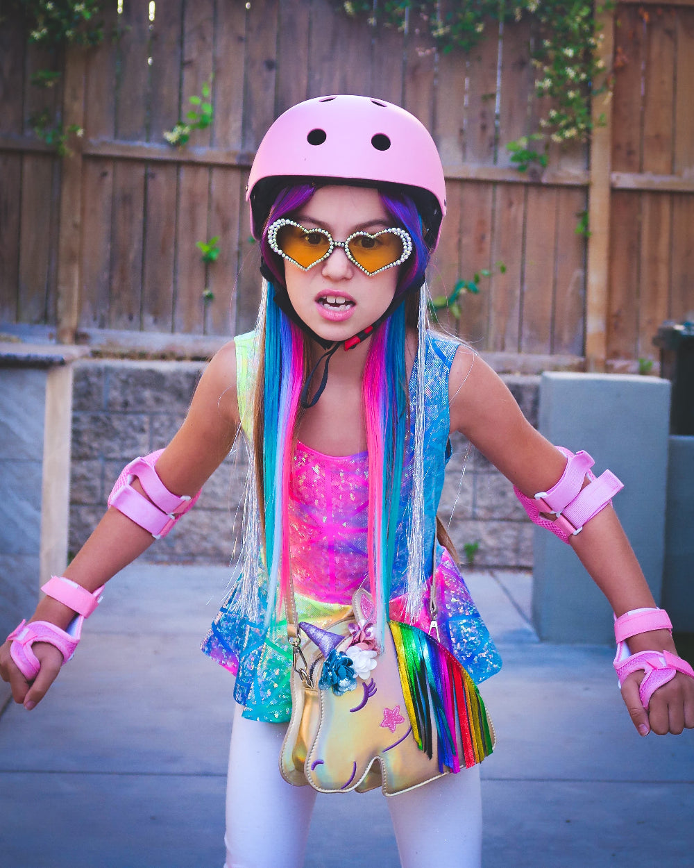 Colorful kids clipin extensions