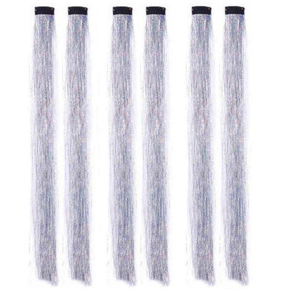 Hair Bling Clip-in Tinsel 6-Pack