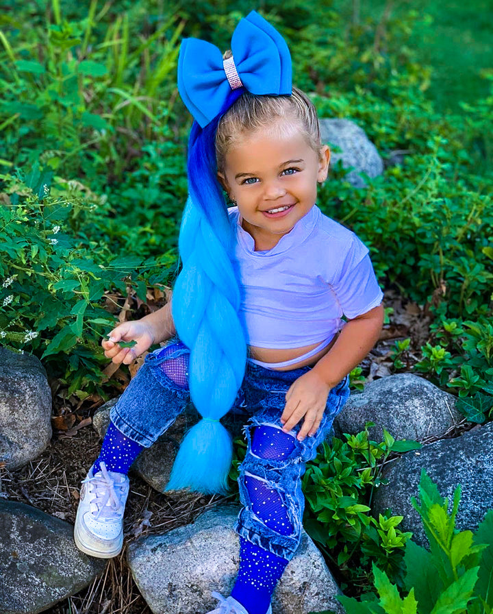 Neptune Royal Blue/Aqua 24" Multi-Purpose Magic Braiding Hair