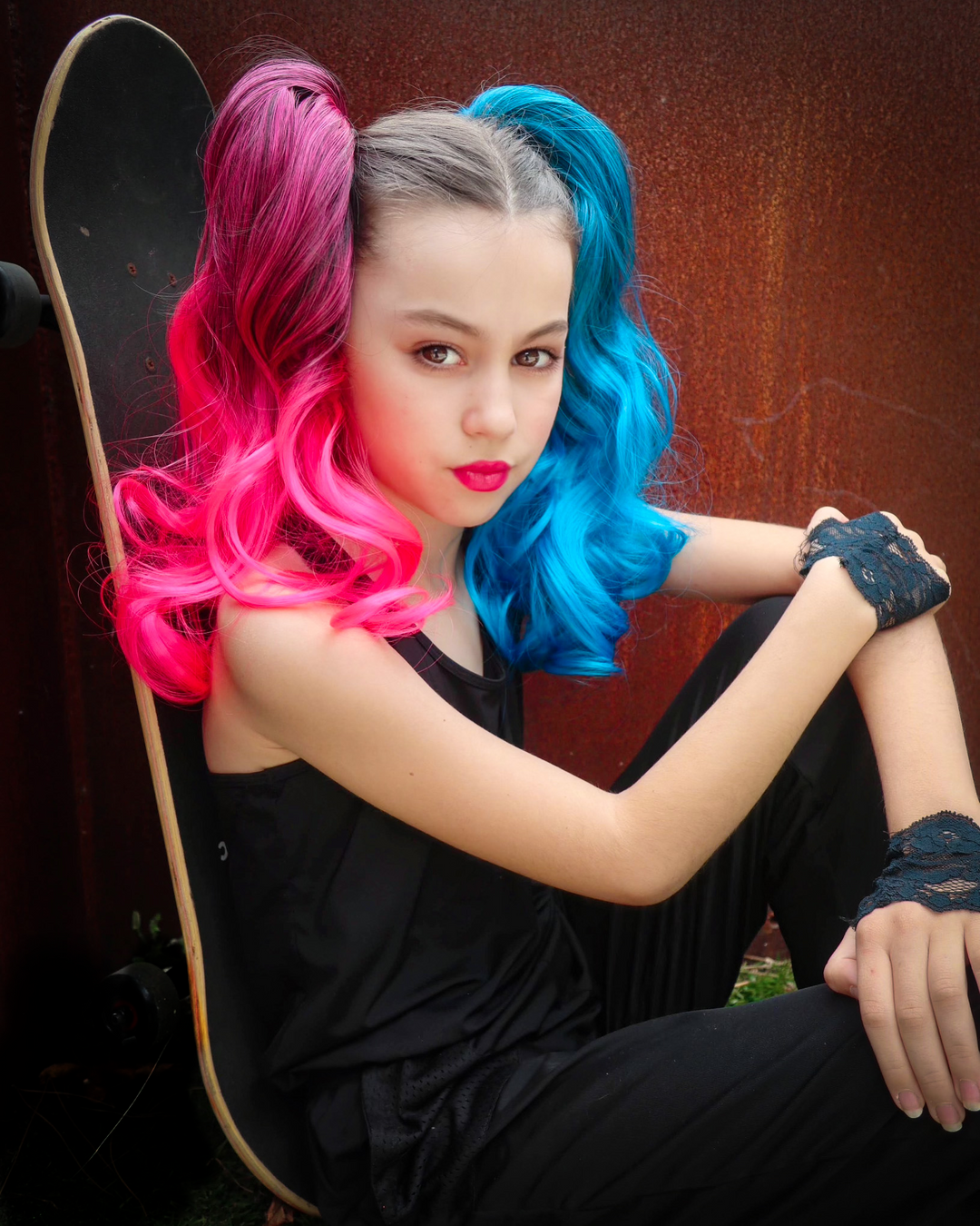 Harley Quinn 2-Pack Bundle Ponytail Hair Extensions