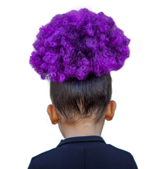 Purple 8” Jumbo Afro Puff