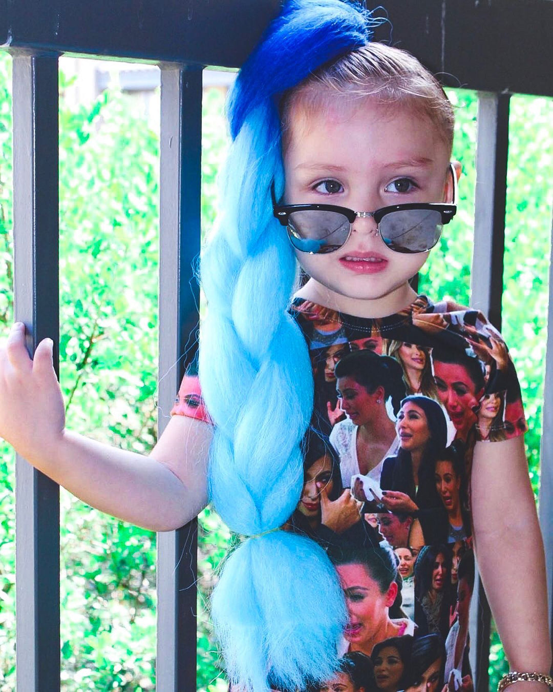 Neptune Royal Blue/Aqua 24" Multi-Purpose Magic Braiding Hair