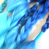 Detail of Neptune boho braids for festival hair