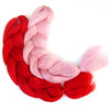 Red and pink jumbo braid 2-pack braid extensions for kids and teens